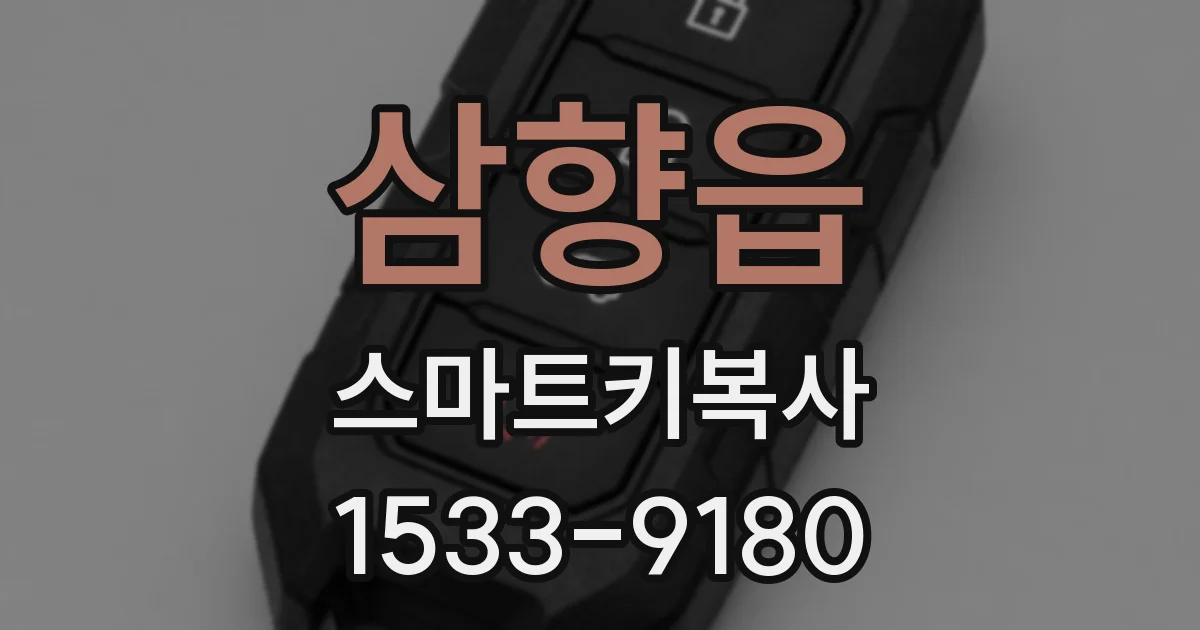 삼향읍 스마트키복사