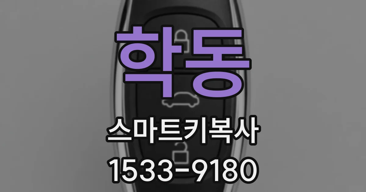 학동 스마트키복사