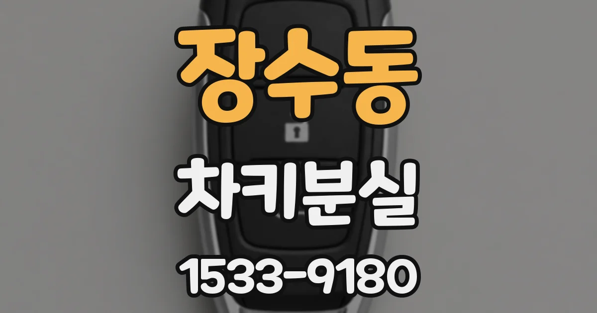 장수동 차키분실