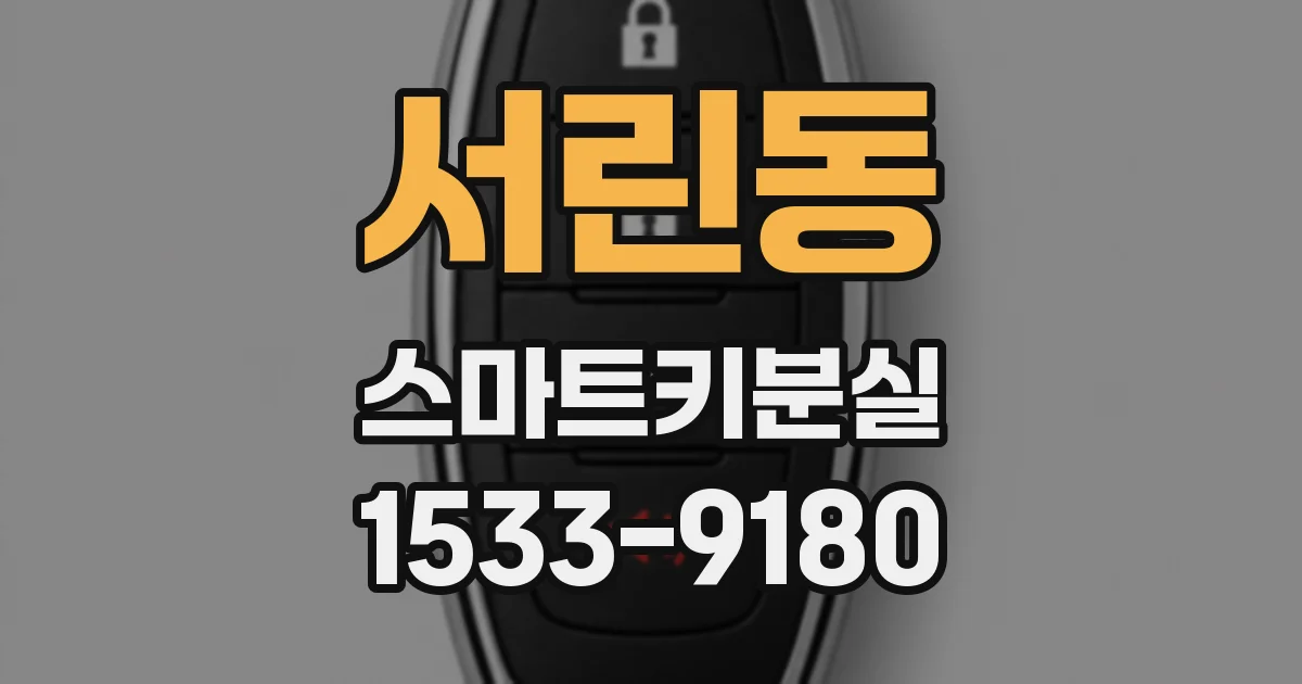 서린동 스마트키분실