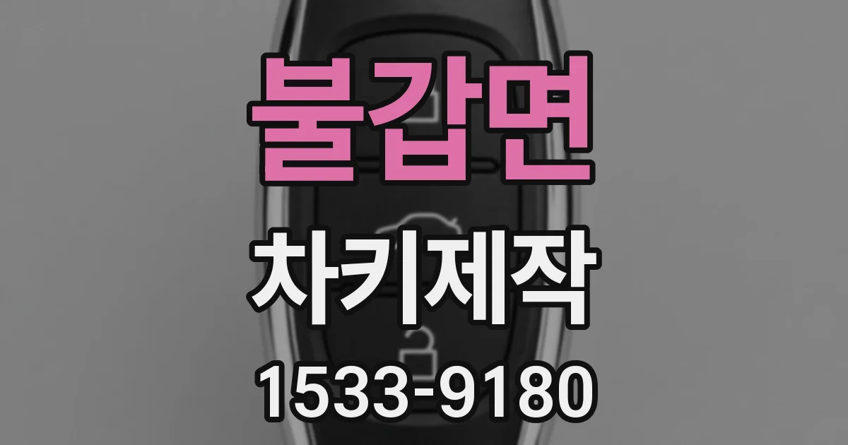 불갑면 차키제작