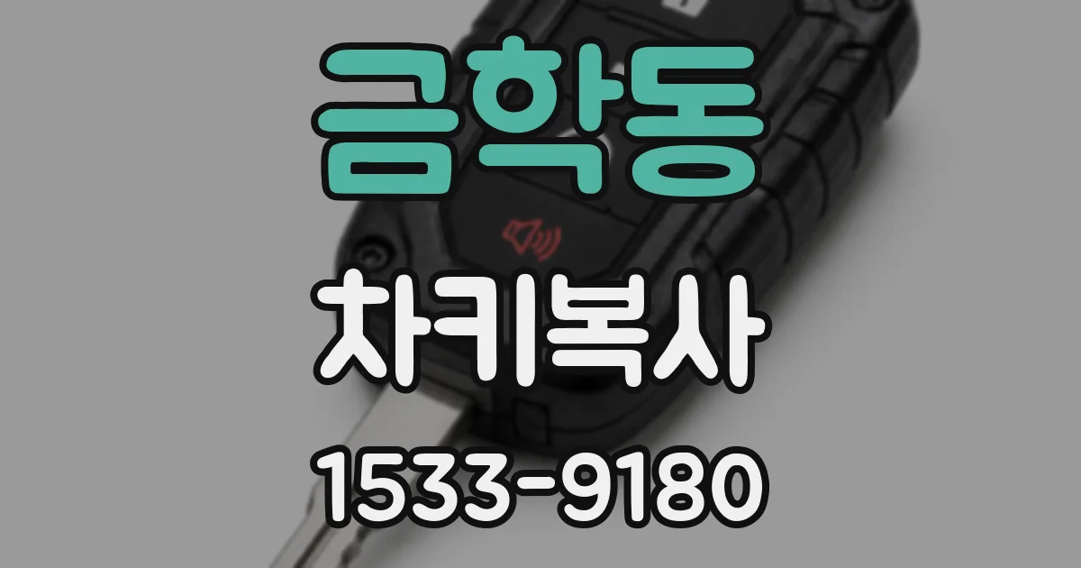 금학동 차키복사