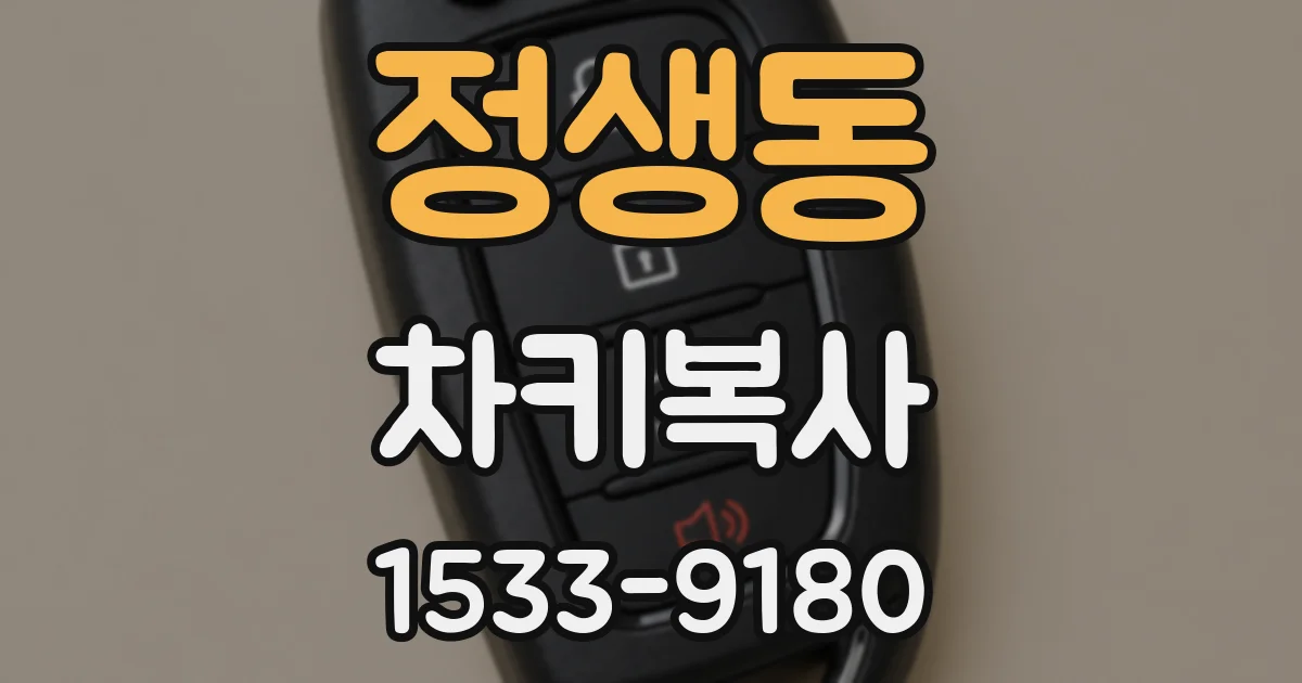 정생동 차키복사