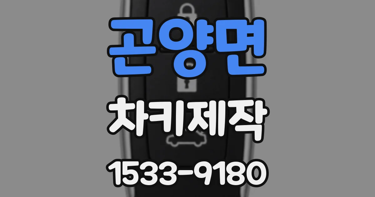곤양면 차키제작