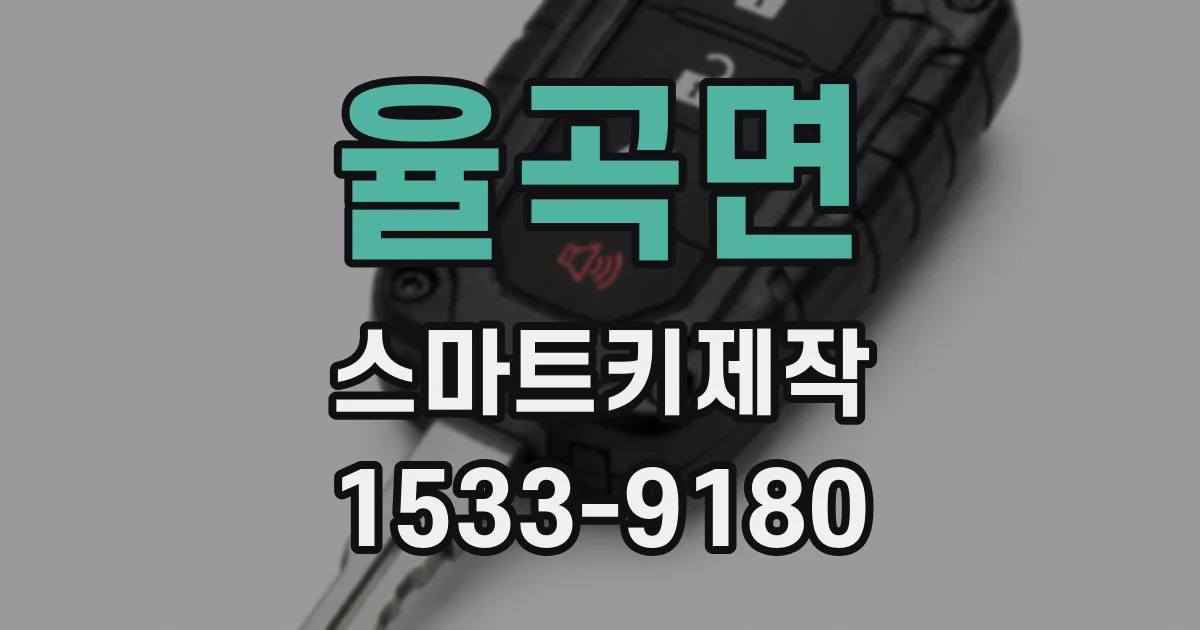 율곡면 스마트키제작