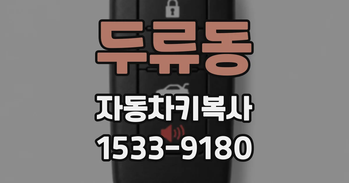두류동 자동차키복사