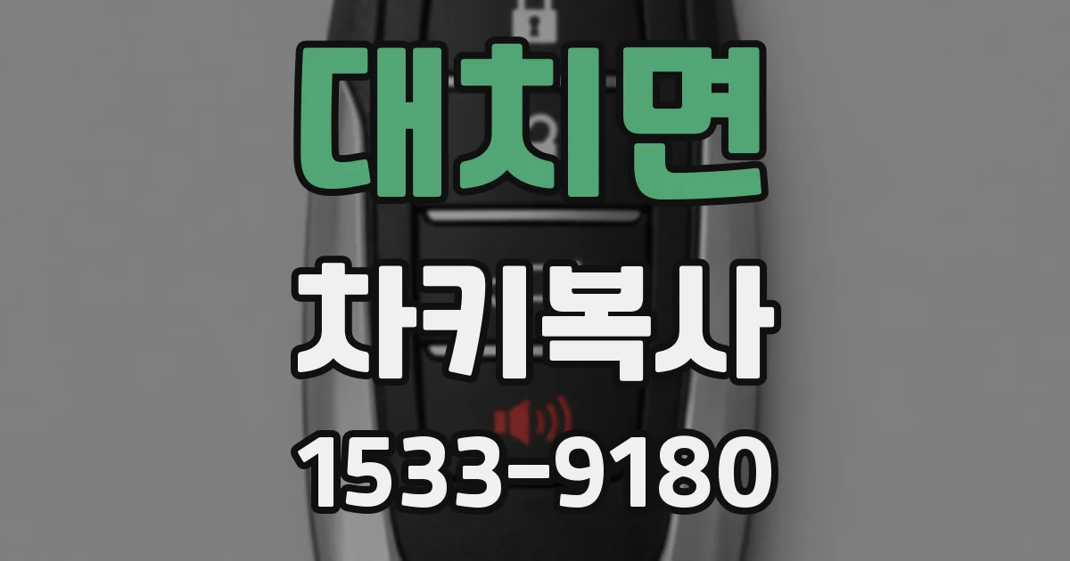 대치면 차키복사