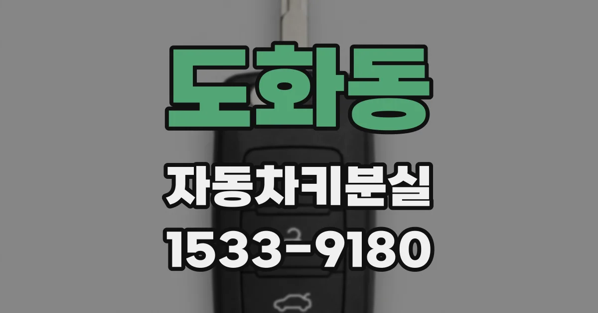 도화동 자동차키분실