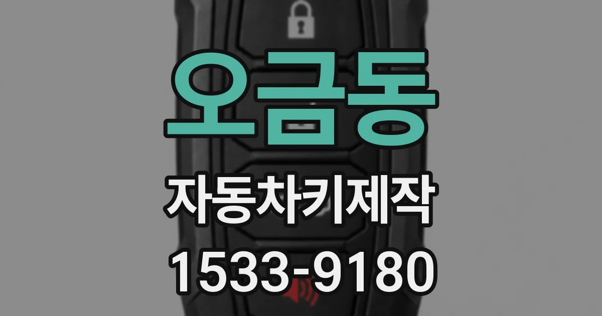 오금동 자동차키제작