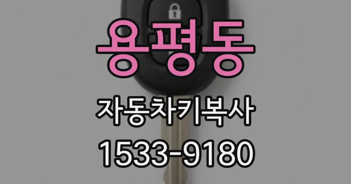 용평동 자동차키복사