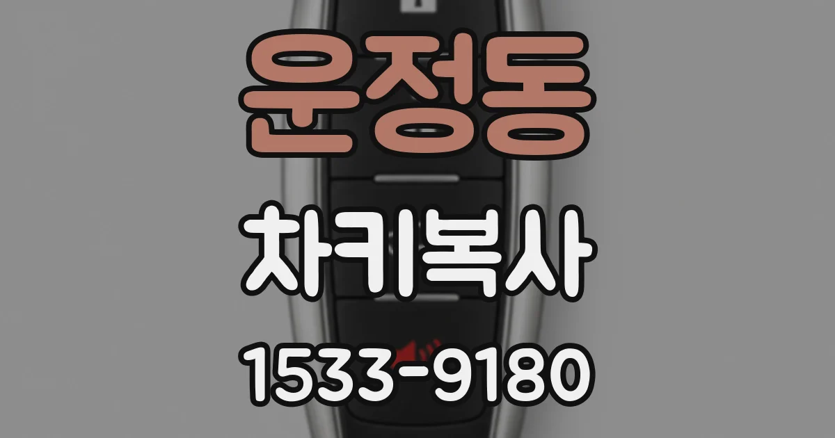 운정동 차키복사
