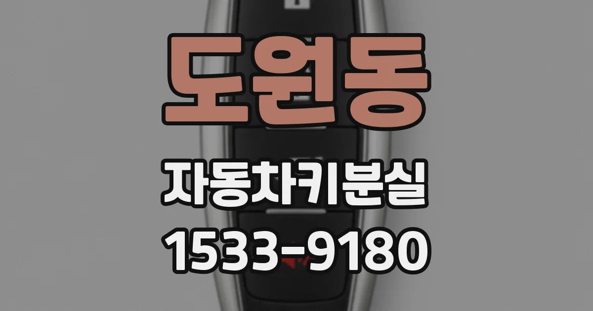 도원동 자동차키분실
