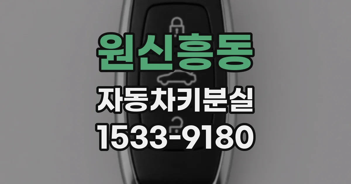원신흥동 자동차키분실