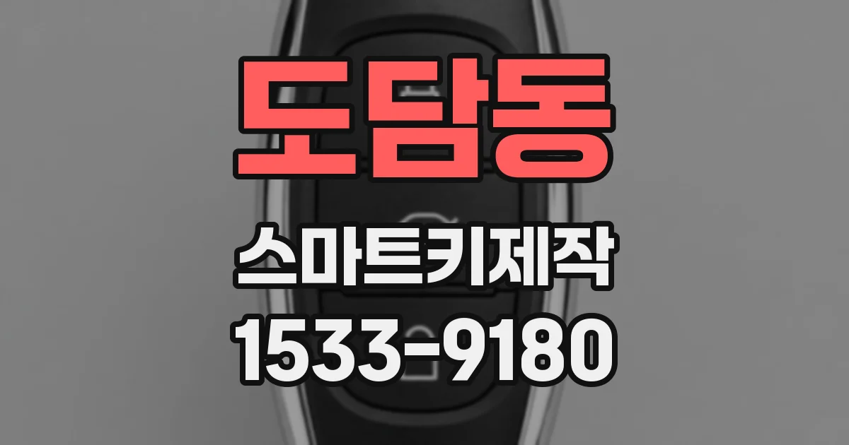 도담동 스마트키제작