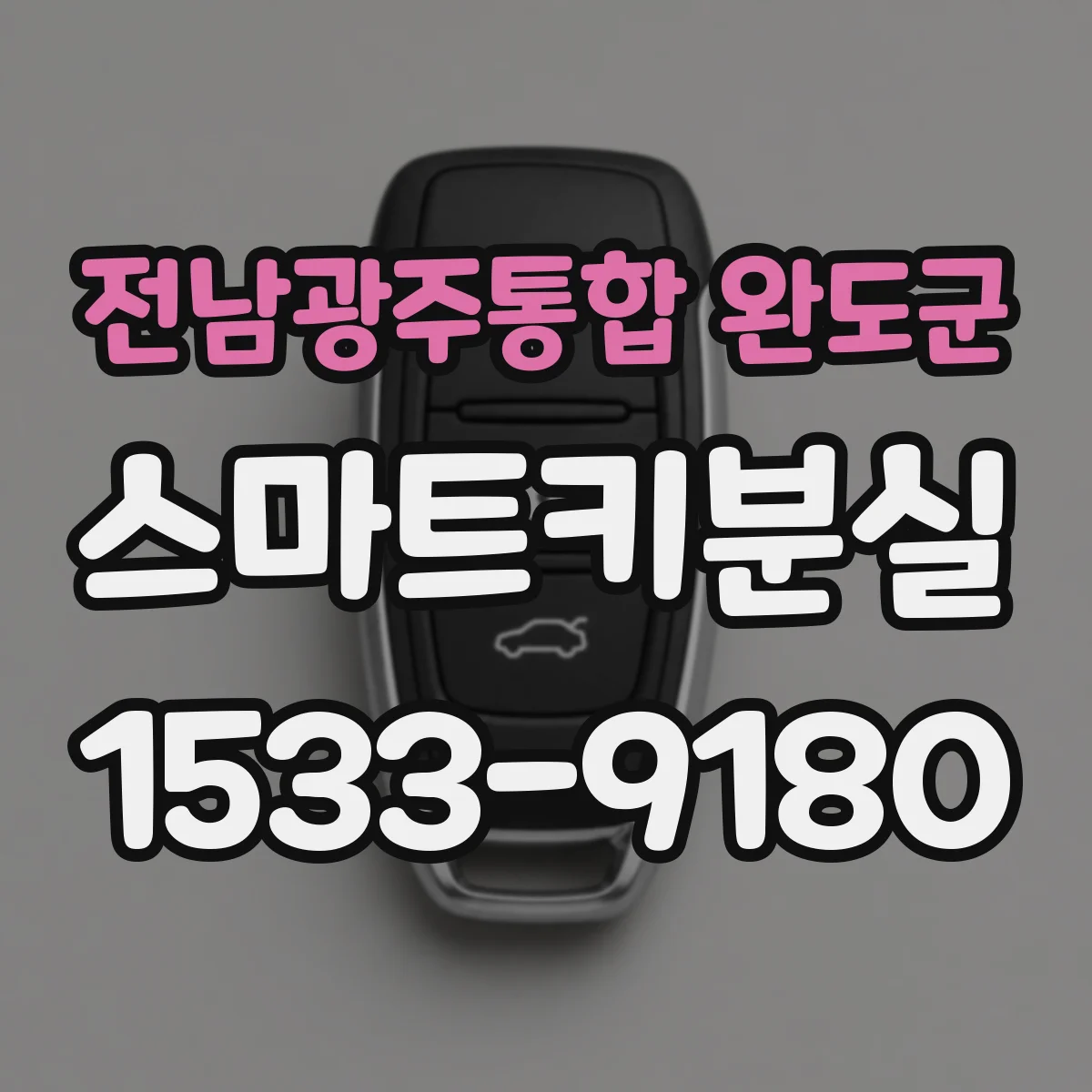전남광주통합 완도군 스마트키분실