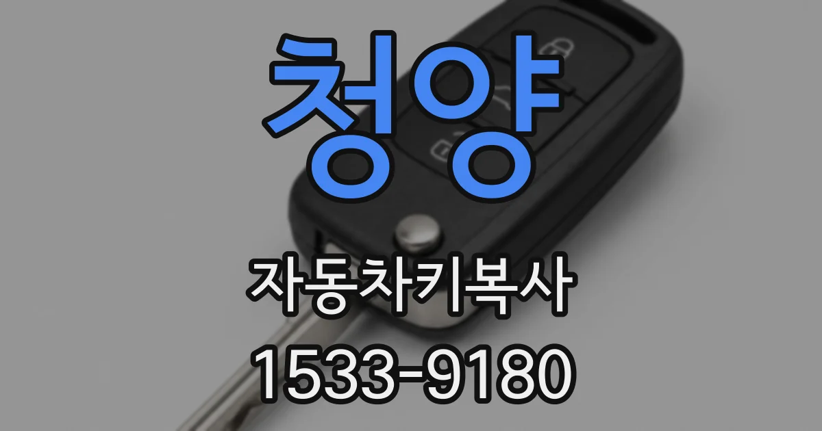 청양 자동차키복사