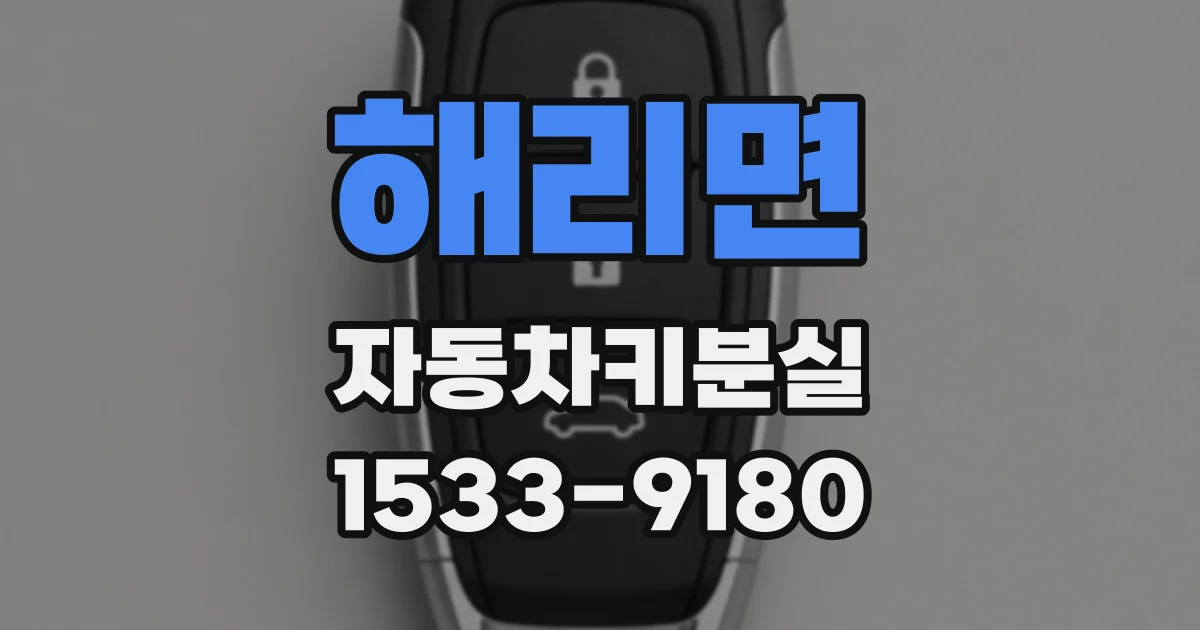 해리면 자동차키분실