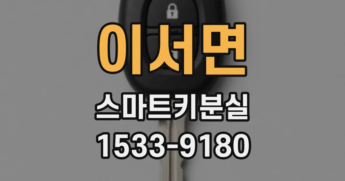 이서면 스마트키분실