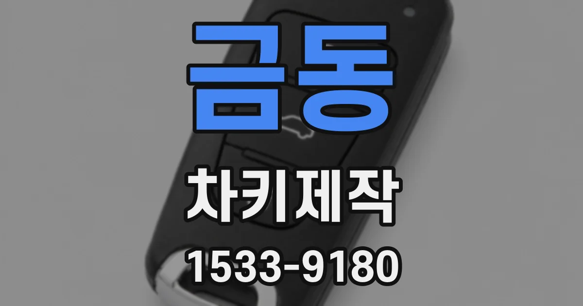 금동 차키제작