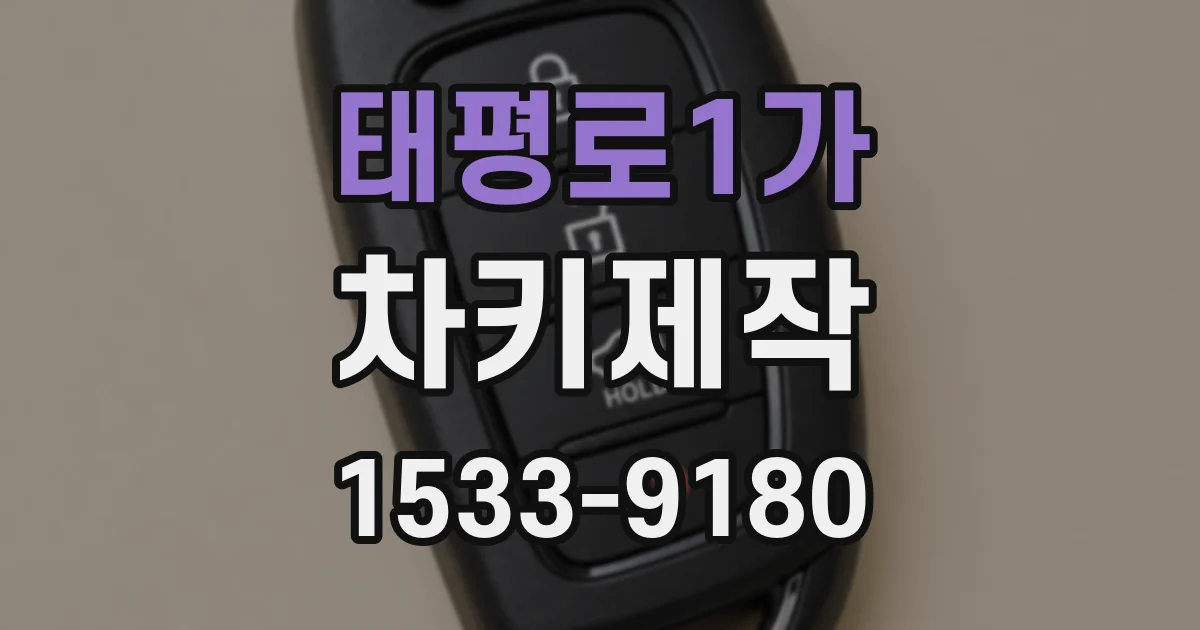 태평로1가 차키제작