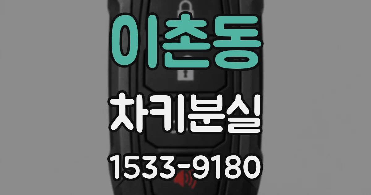 이촌동 차키분실