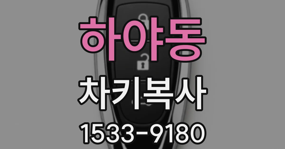 하야동 차키복사