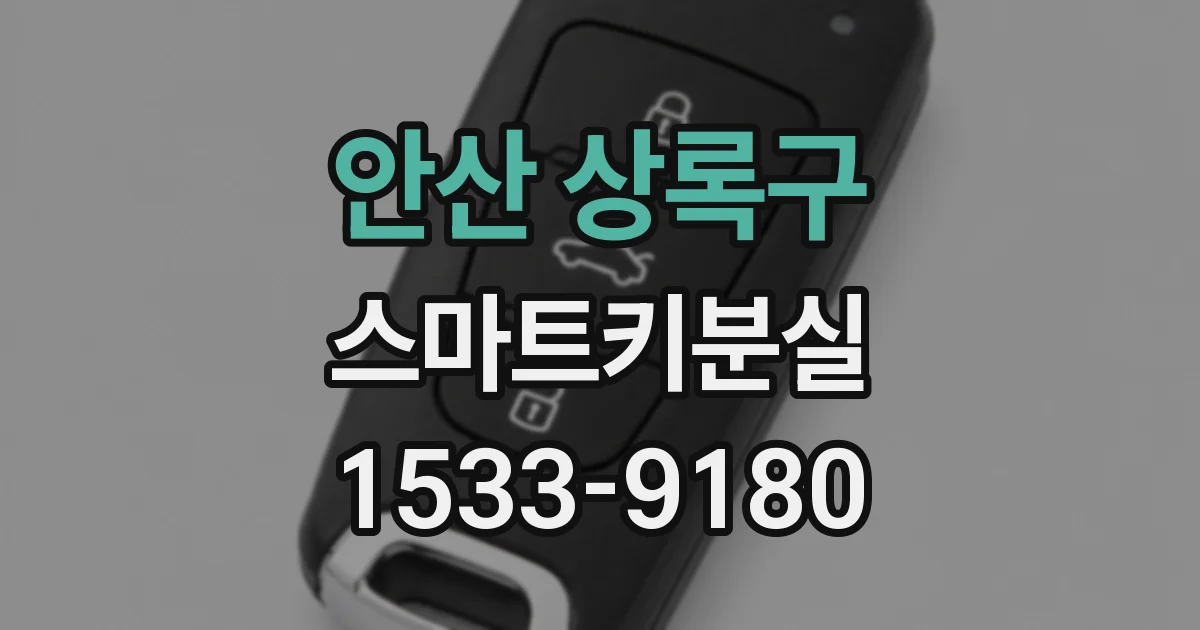 안산 상록구 스마트키분실