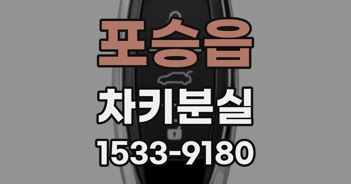 포승읍 차키분실
