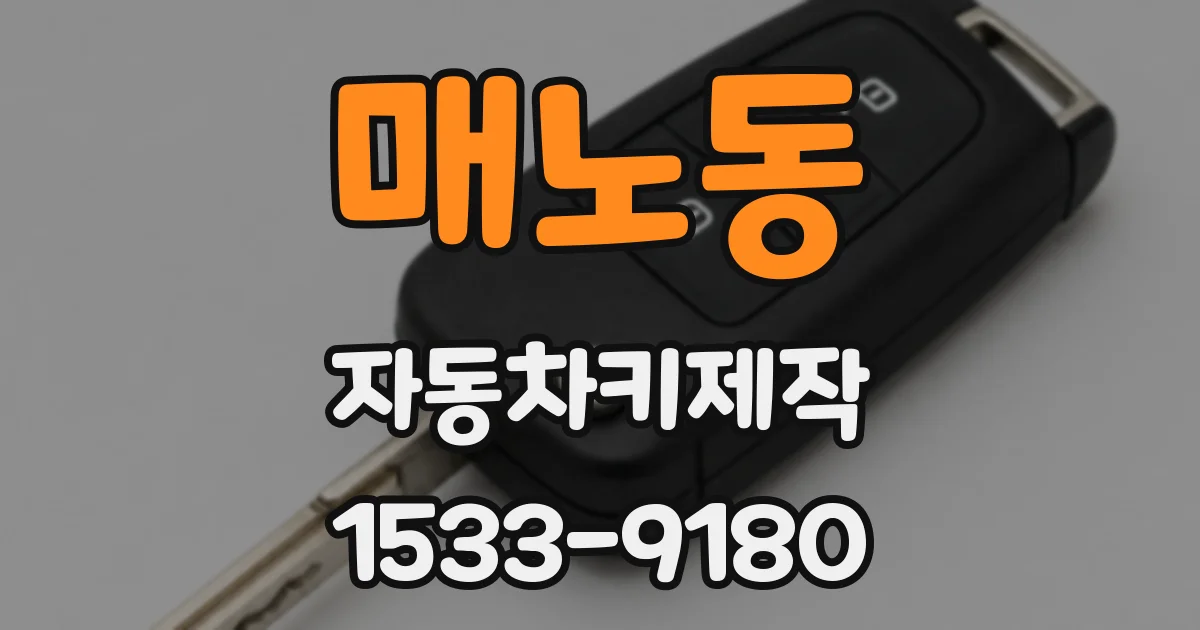 매노동 자동차키제작
