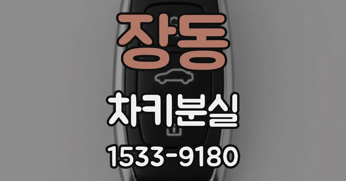 장동 차키분실