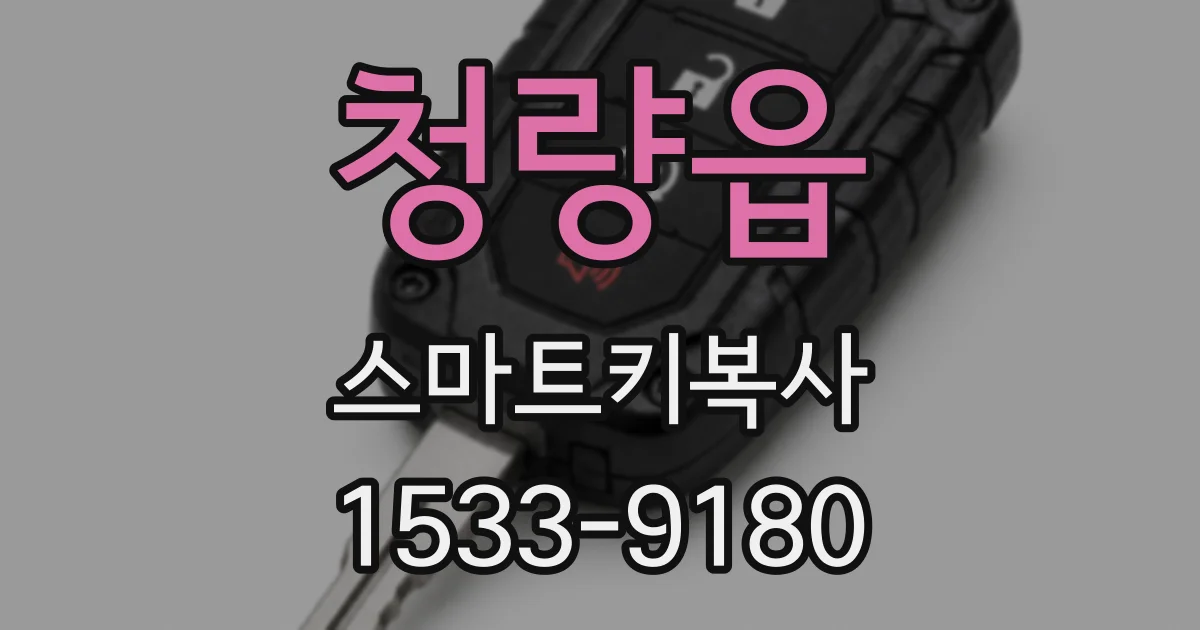 청량읍 스마트키복사