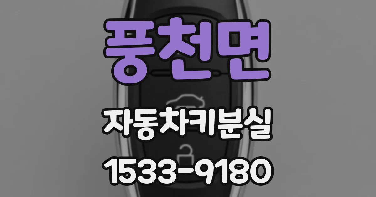 풍천면 자동차키분실