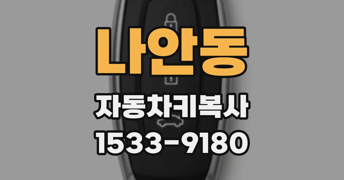 나안동 자동차키복사