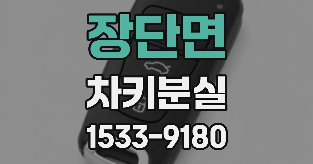 장단면 차키분실