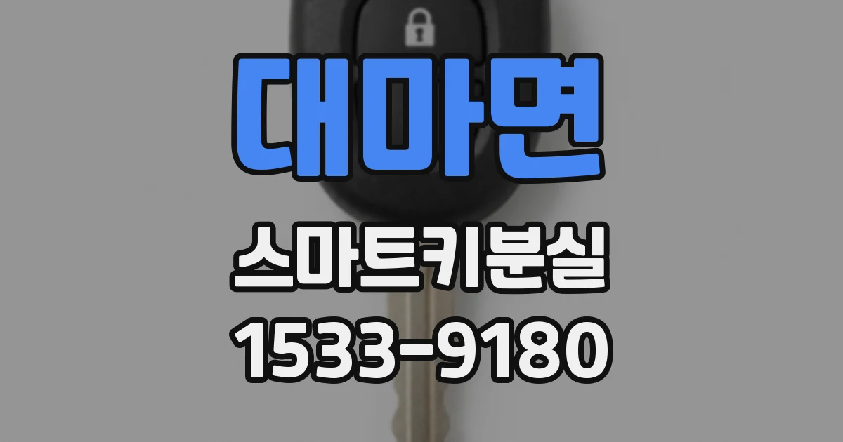 대마면 스마트키분실