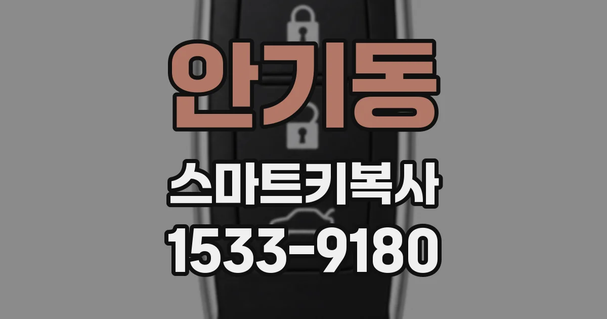 안기동 스마트키복사