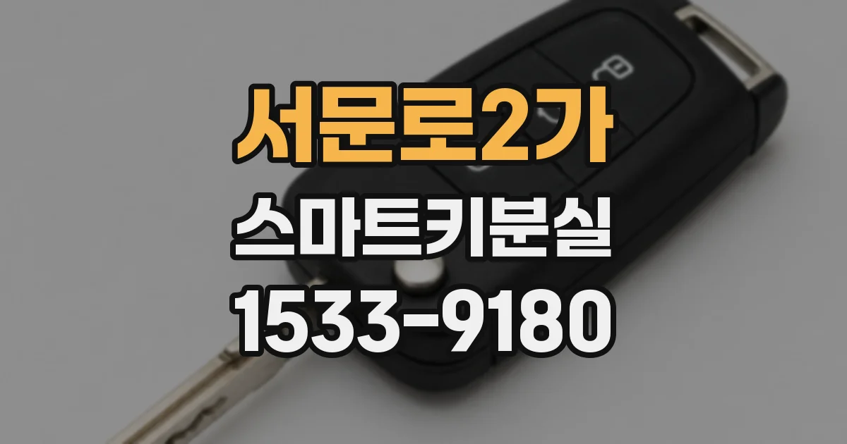 서문로2가 스마트키분실