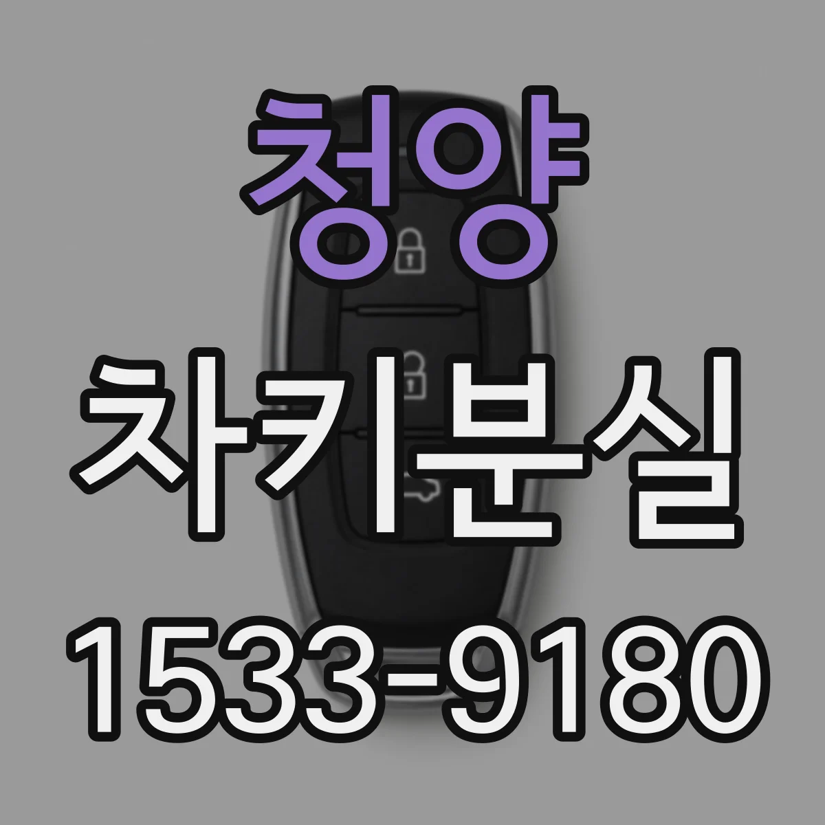 청양 차키분실