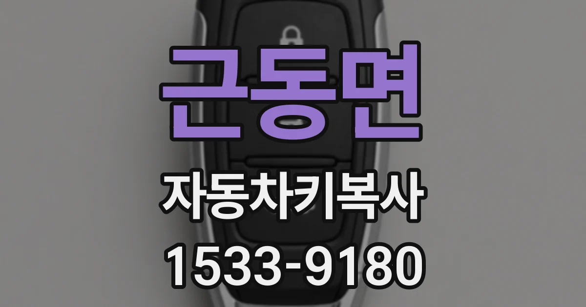 근동면 자동차키복사