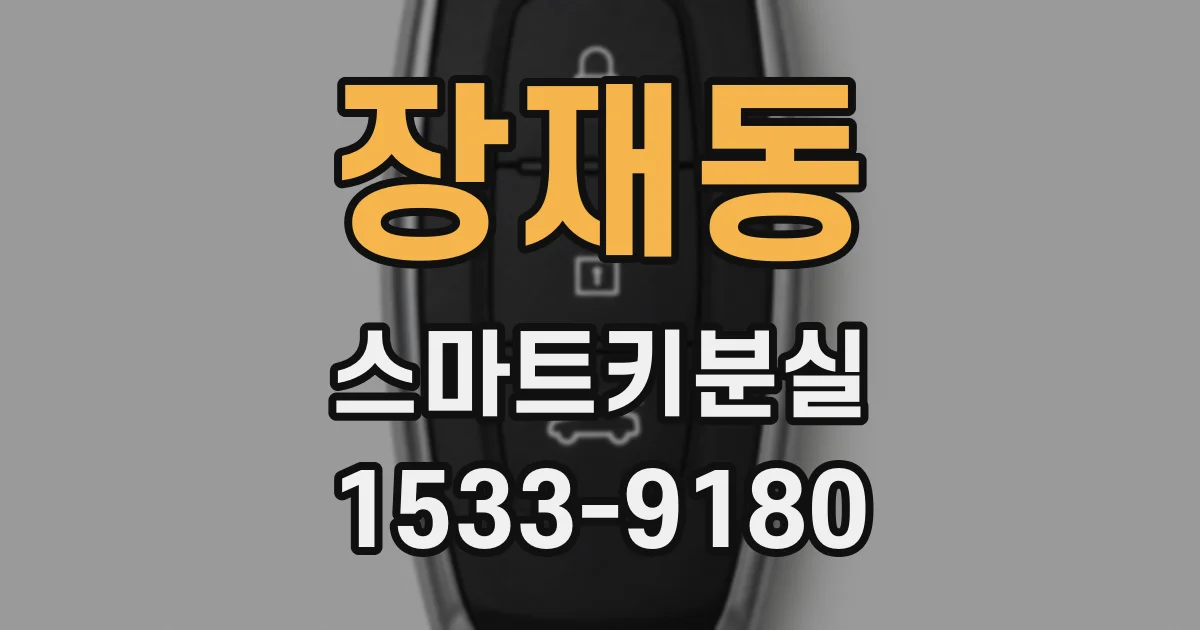 장재동 스마트키분실
