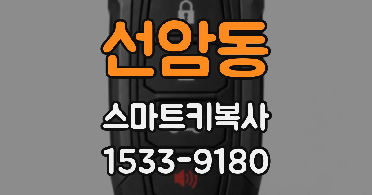 선암동 스마트키복사