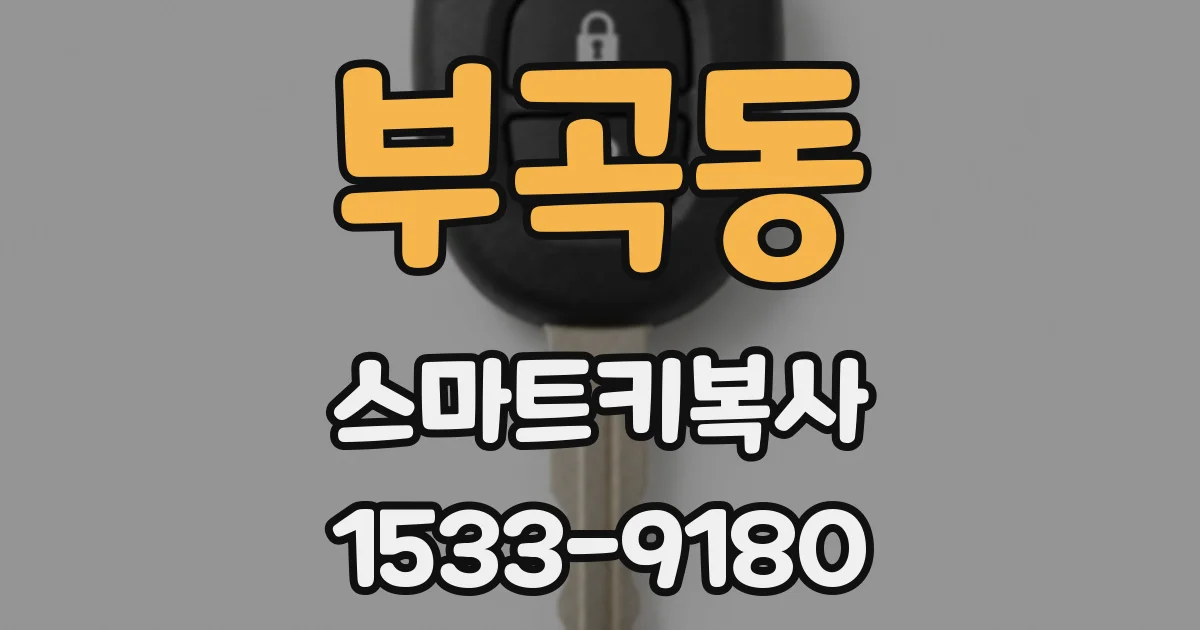 부곡동 스마트키복사