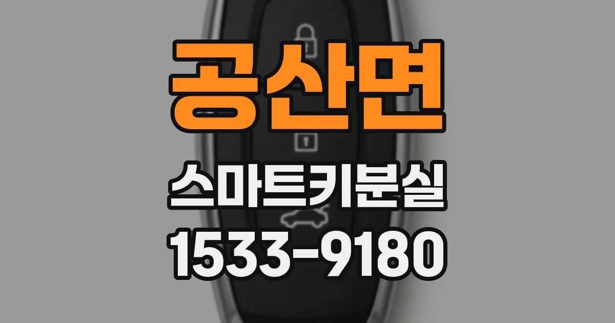 공산면 스마트키분실
