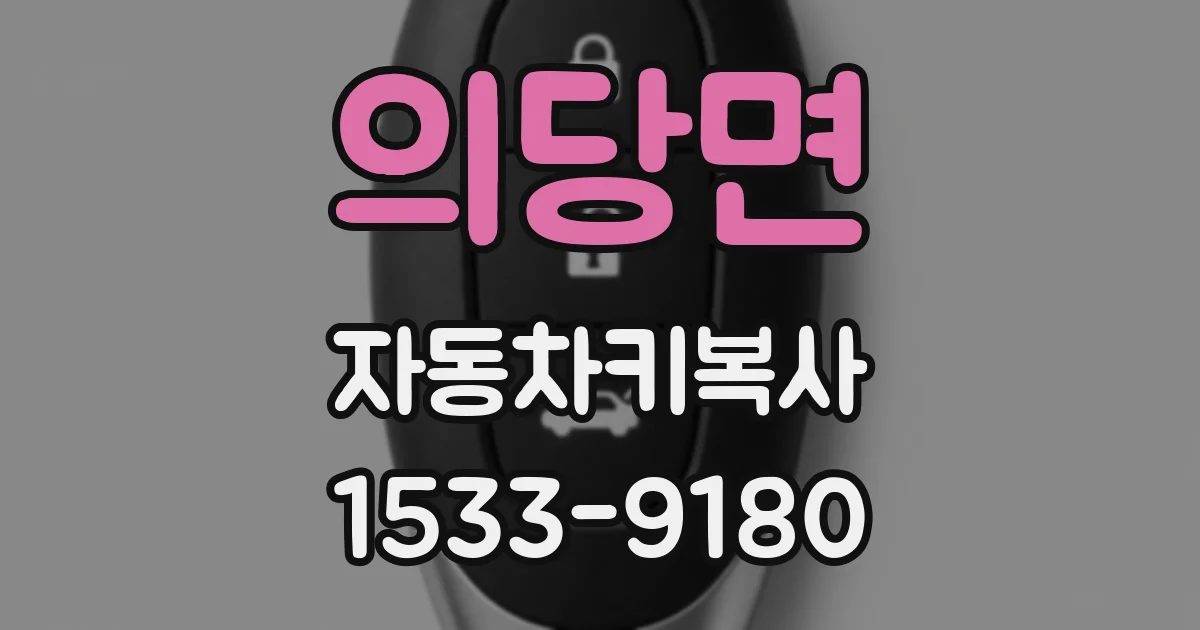 의당면 자동차키복사