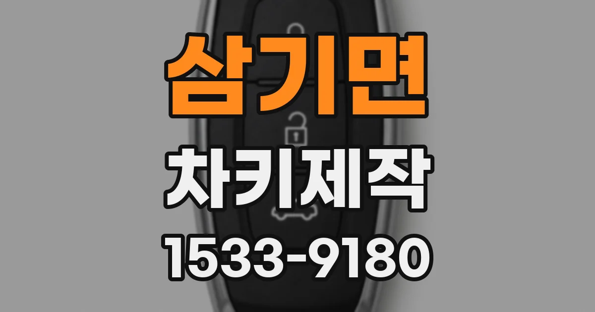 삼기면 차키제작