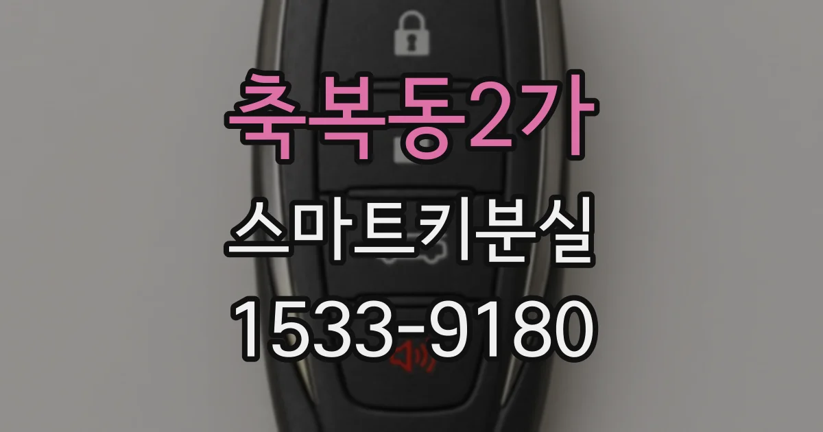 축복동2가 스마트키분실