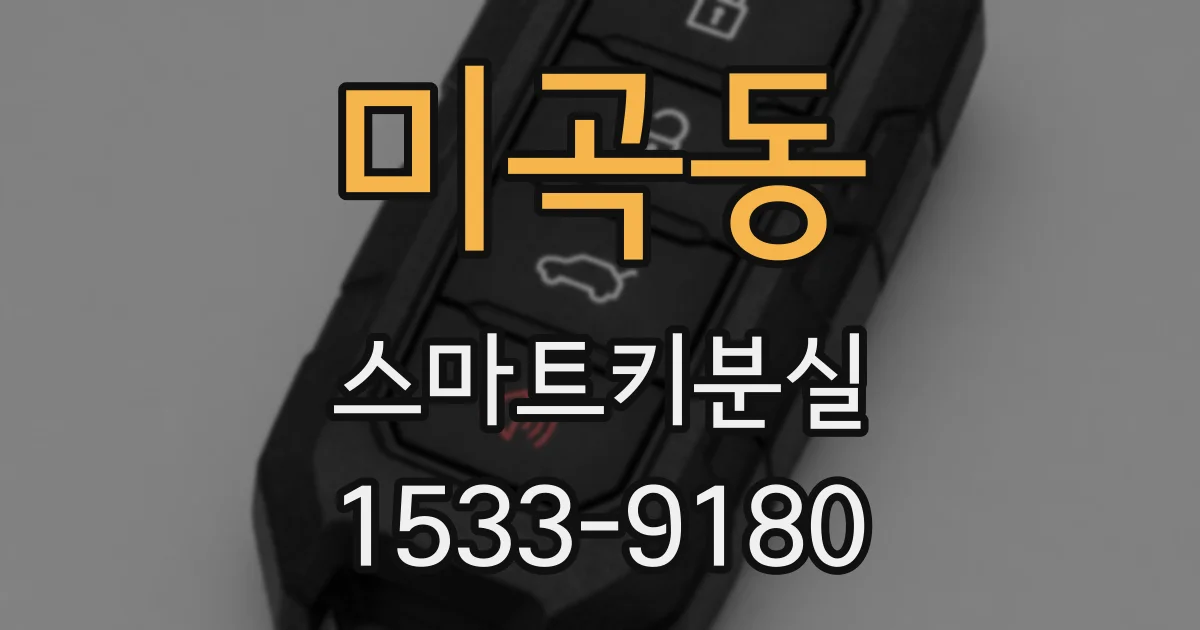 미곡동 스마트키분실