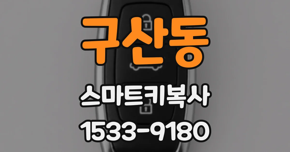 구산동 스마트키복사
