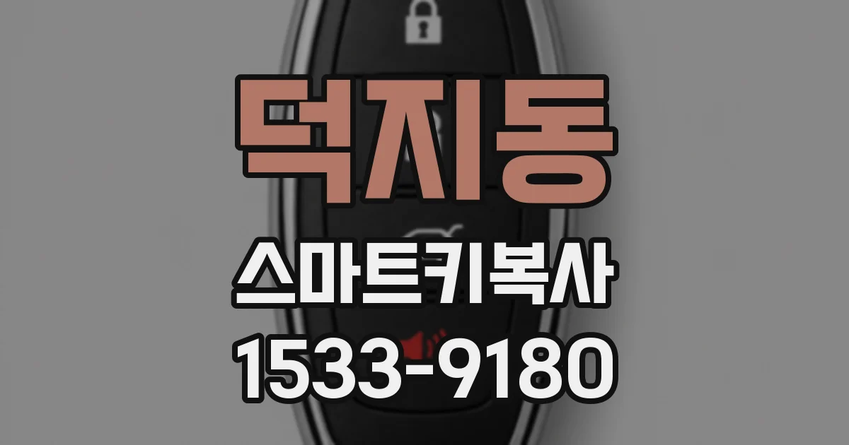 덕지동 스마트키복사
