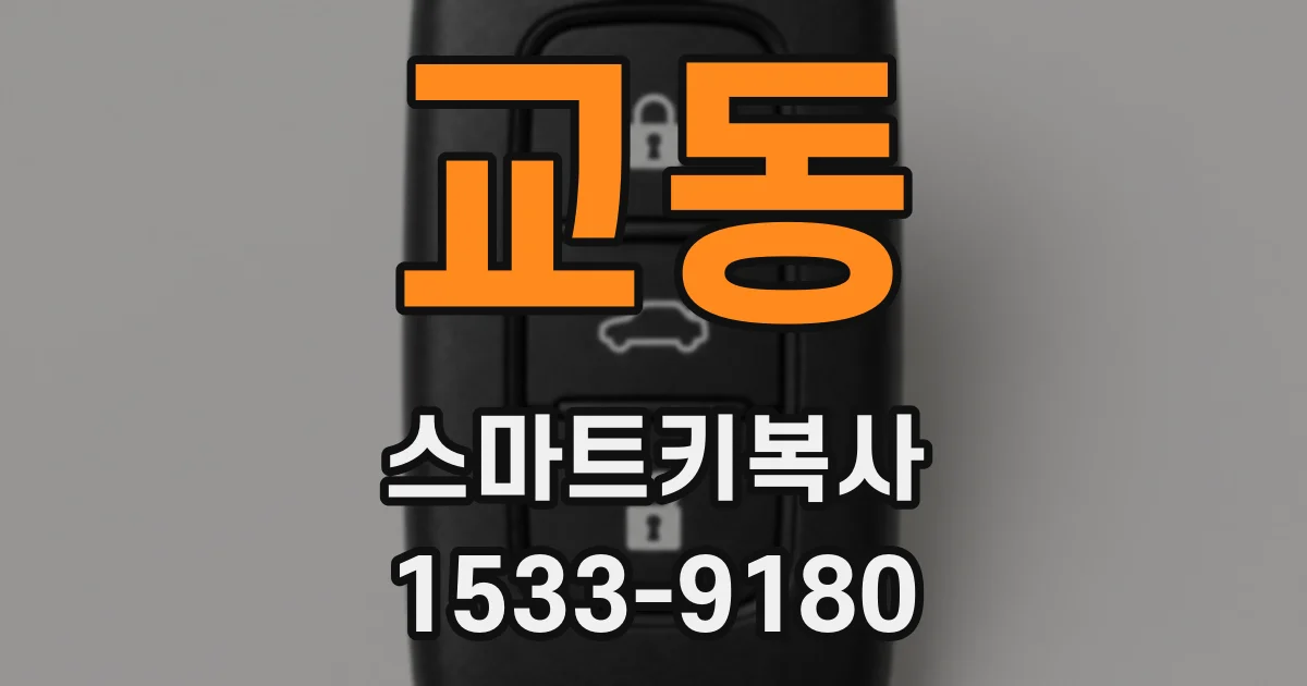 교동 스마트키복사